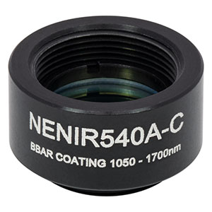 NENIR540A-C - Ø12.7 mm AR-Coated Absorptive Neutral Density Filter, SM05-Threaded Mount, 1050 - 1700 nm, OD: 4.0