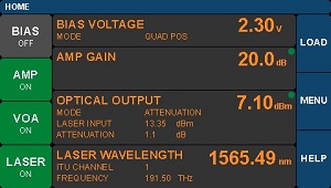 Linear Reference Transmitter Main Menu