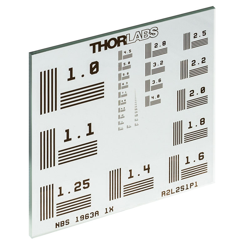 R2L2S1P1 NBS 1963Aポジ分解能(解像度)ターゲット、50.8 mm x 50.8 mm