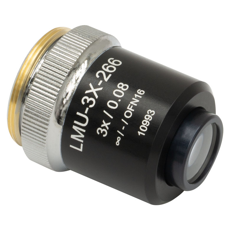 Thorlabs - LMU-3X-266 MicroSpot Focusing Objective, 3X, 248 - 287 nm, NA =  0.08