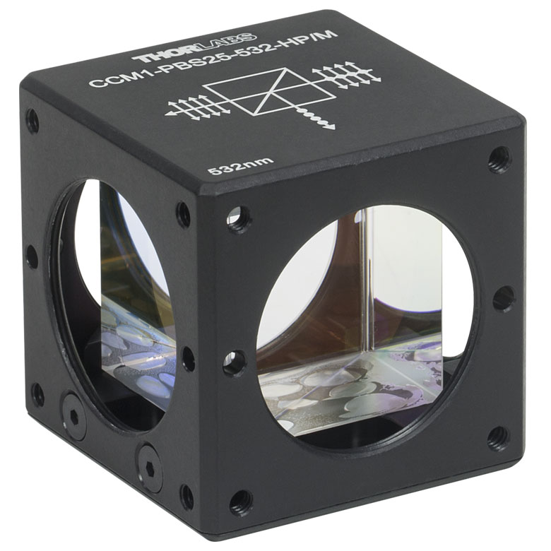 Thorlabs - CCM1-PBS25-532-HP/M 30 mm Cage-Cube-Mounted, High-Power