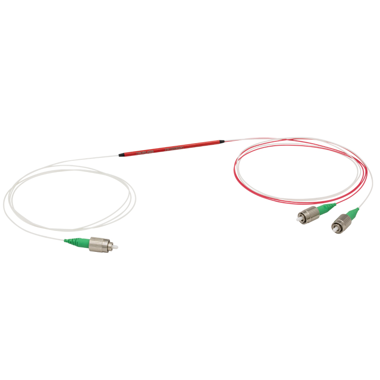 Thorlabs - TW1550R5A1 1x2 Wideband Fiber Optic Coupler, 1550 ± 100