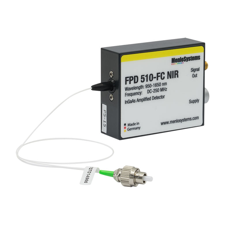 FPD510-FC-NIR InGaAs高感度PIN増幅ディテクタ、固定利得、950～1650