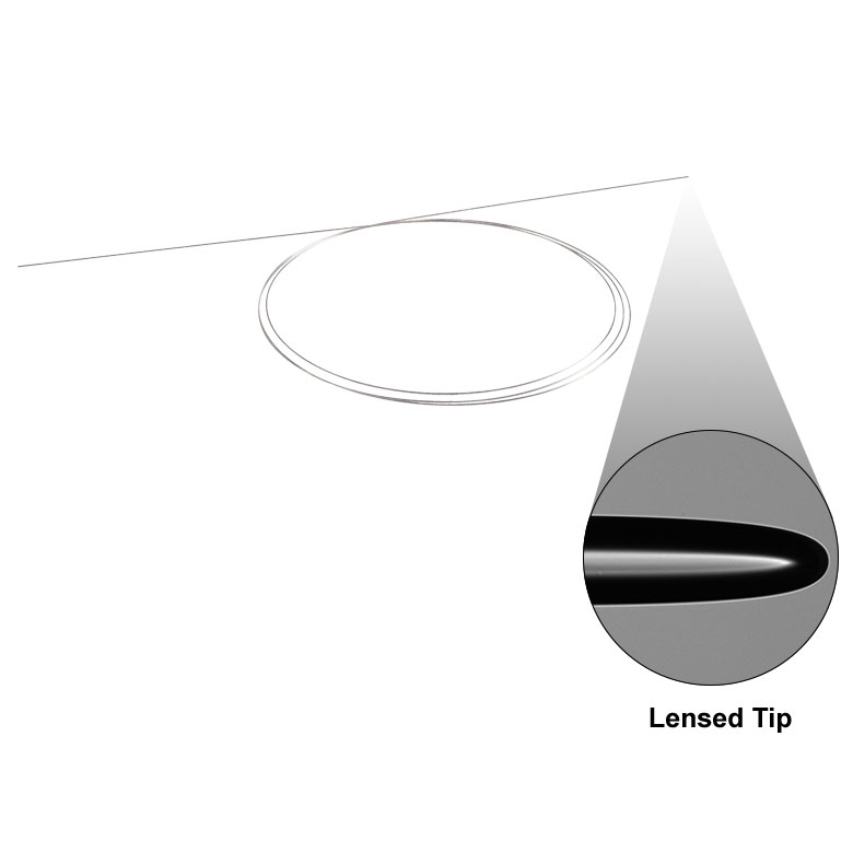 Thorlabs - LFM100 Multimode Lensed GIF50E Fiber, Scissor Cut, 1 m